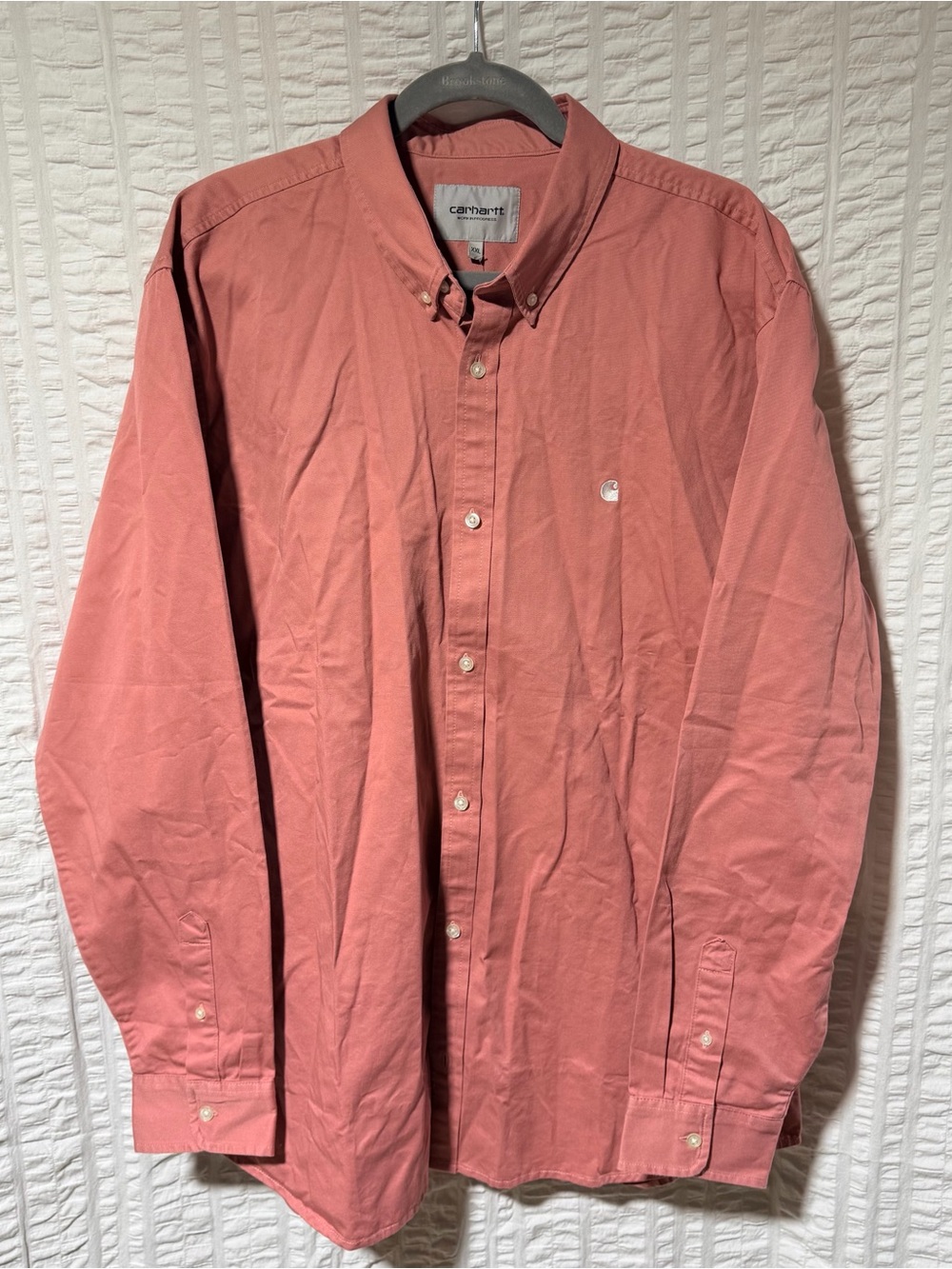 Carhartt Men's Button-Down Shirt in Dusty Rose
